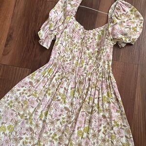 Macy’s Floral Puff Sleeve Dress